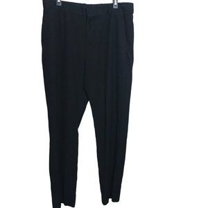 Chereskin Black Flat Front Dress Pants Straight Leg Size 36x32